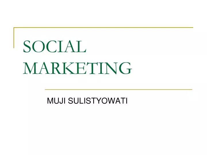 social marketing