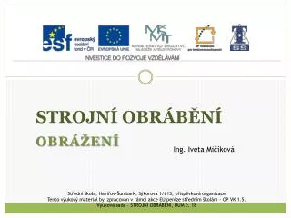 strojn obr b n
