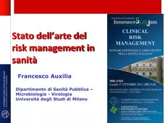 stato dell arte del risk management in sanit