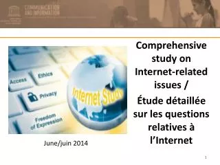 Comprehensive study on Internet-related issues /