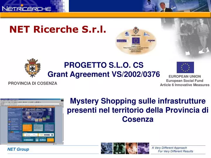 progetto s l o cs grant agreement vs 2002 0376