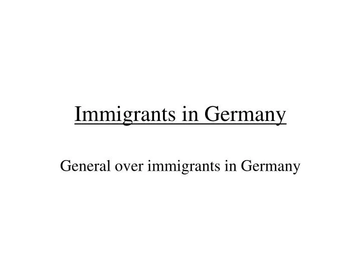 immigrants in germany