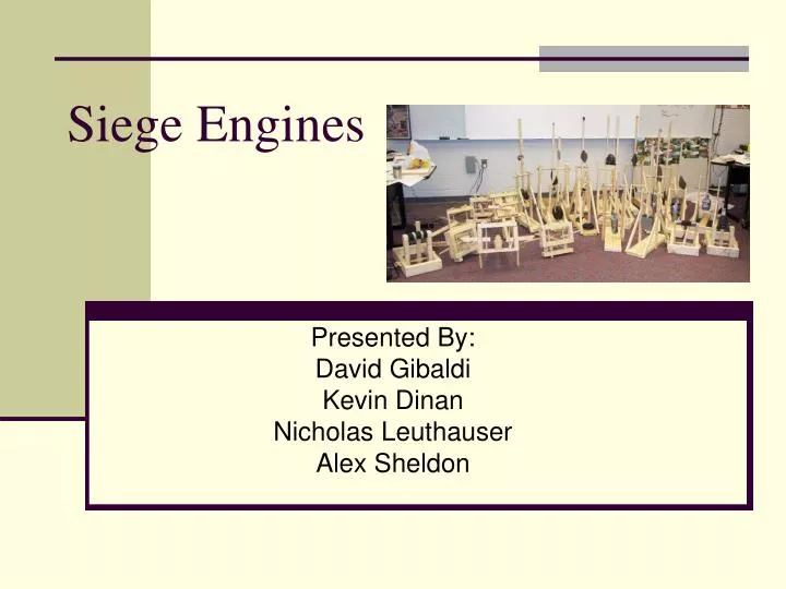 siege engines