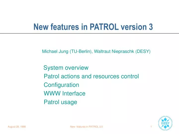 new features in patrol version 3