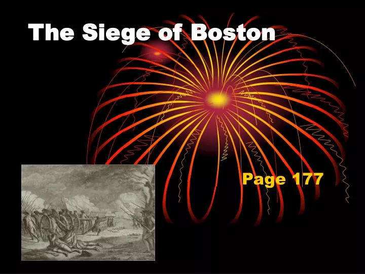 the siege of boston