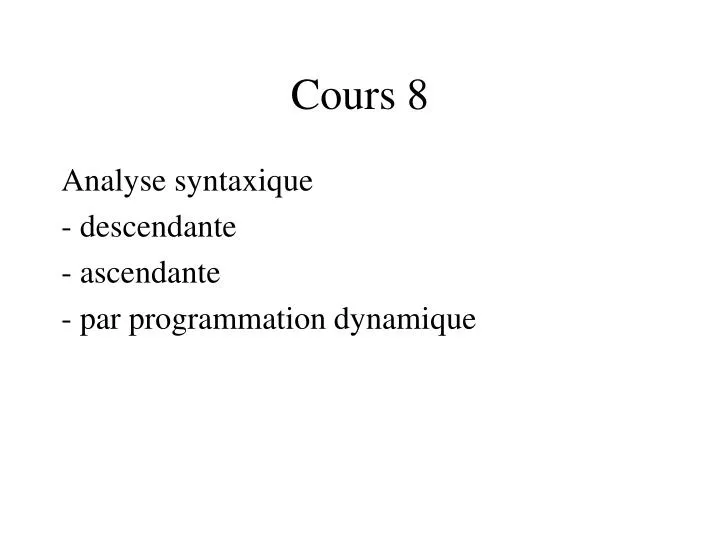cours 8