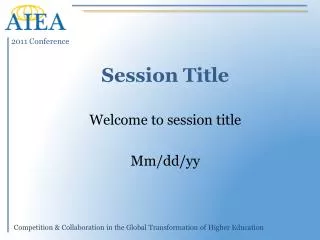 session title