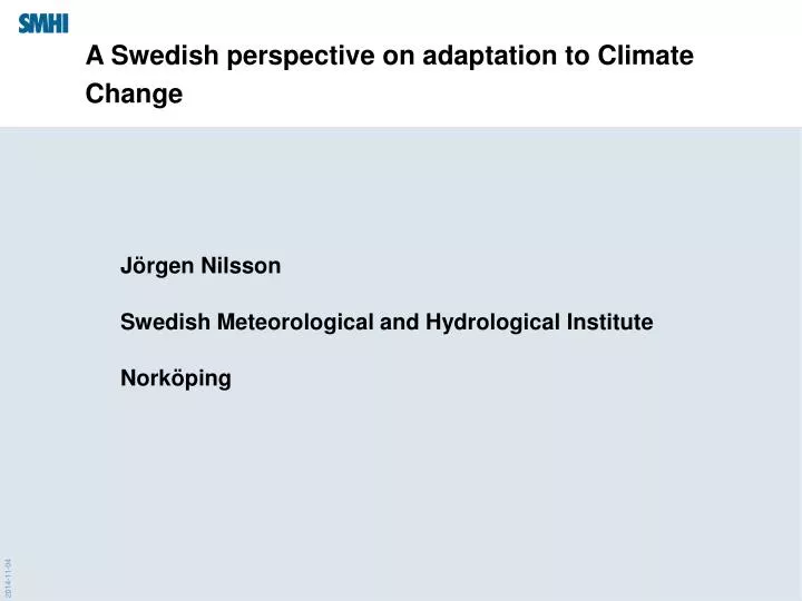 a swedish perspective on adaptation to climate change