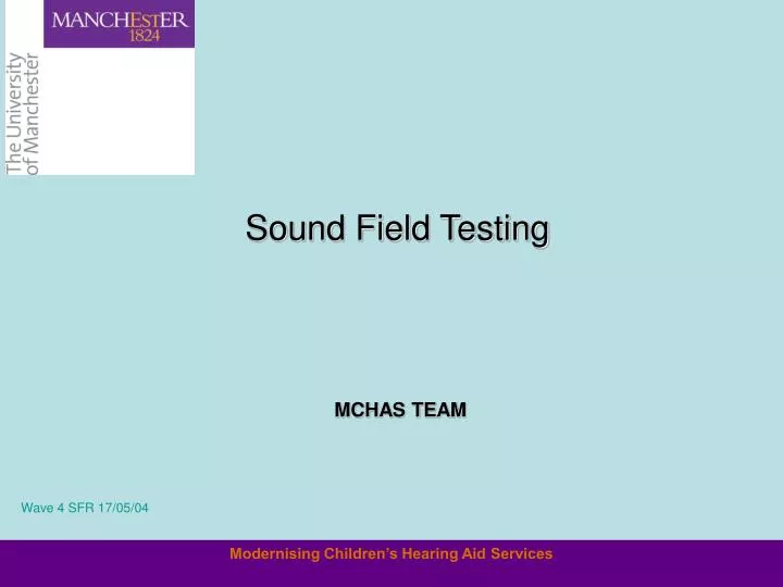 sound field testing