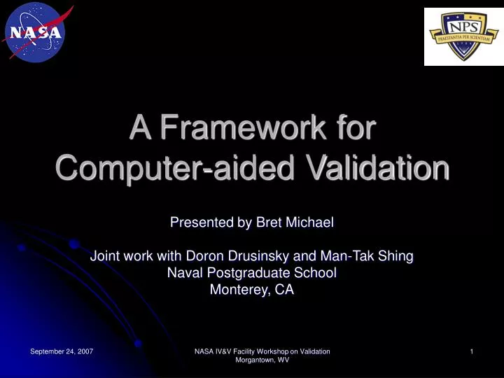 a framework for computer aided validation