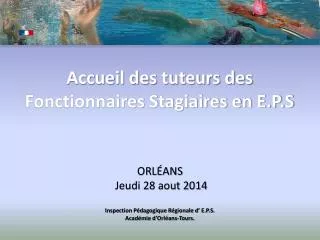 accueil des tuteurs des fonctionnaires stagiaires en e p s