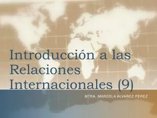 introducci n a las relaciones internacionales 9