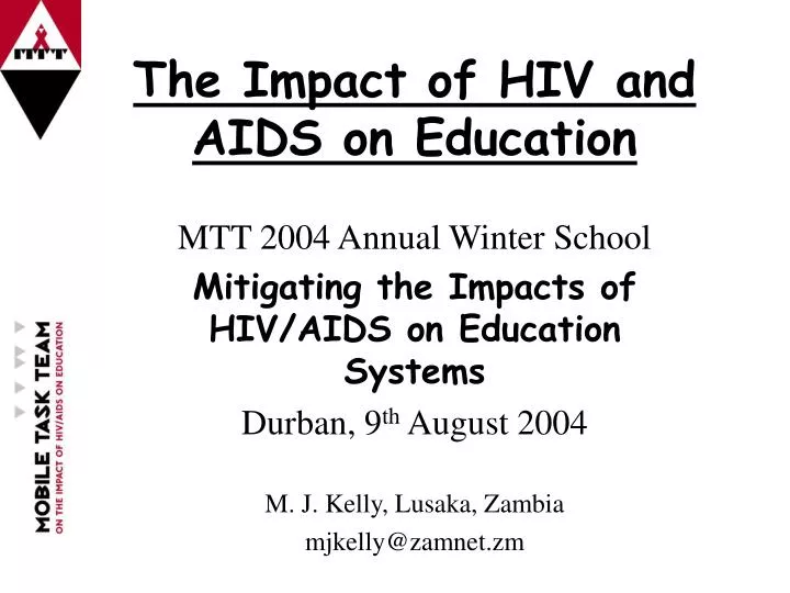 the impact of hiv and aids on education