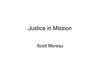 Justice in Mission