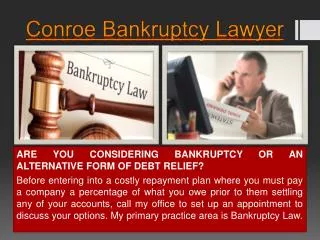 Conroe Bankruptcy Law Firm