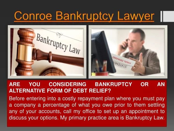conroe bankruptcy lawyer