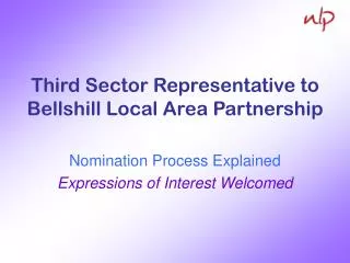 Third Sector Representative to Bellshill Local Area Partnership