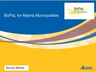 BizPaL for Alberta Municipalities