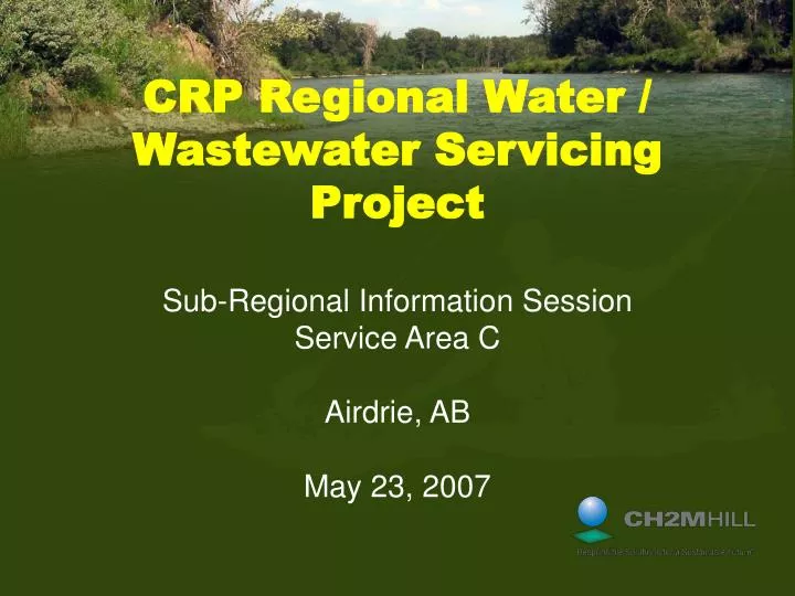 crp regional water wastewater servicing project