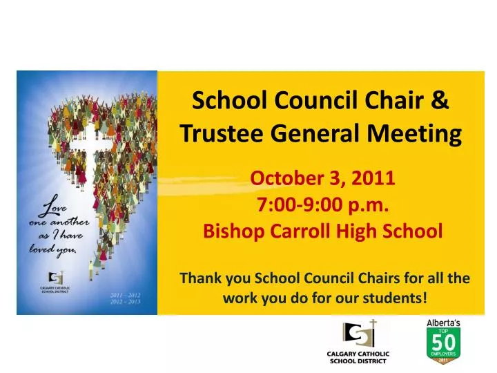 school council chair trustee general meeting