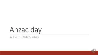 anzac day