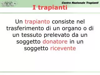 i trapianti