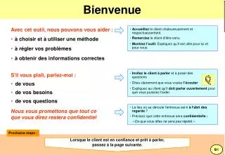 bienvenue