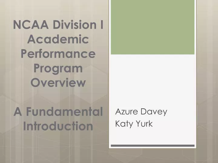 ncaa division i academic performance program overview a fundamental introduction
