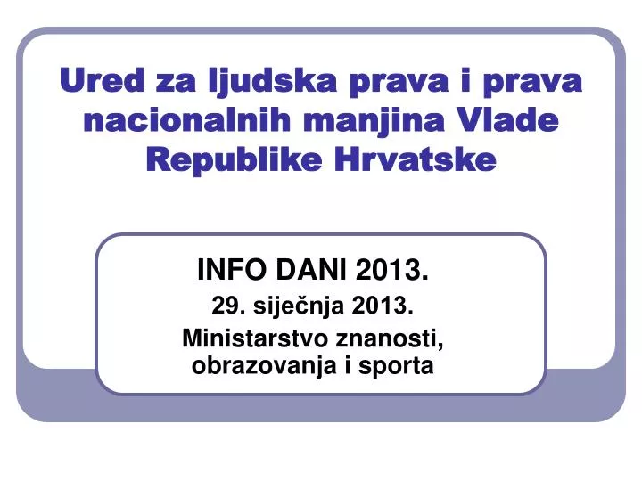 ured za ljudska prava i prava nacionalnih manjina vlade republike hrvatske