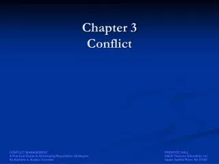 Chapter 3 Conflict