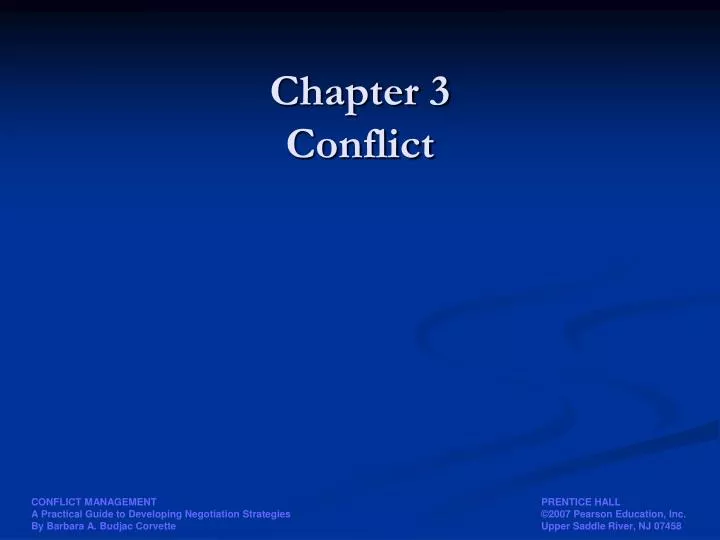 chapter 3 conflict