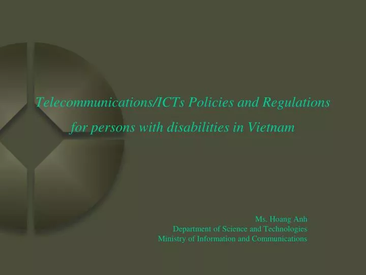 telecommunications icts policies and regulations for persons with disabilities in vietnam