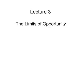 Lecture 3