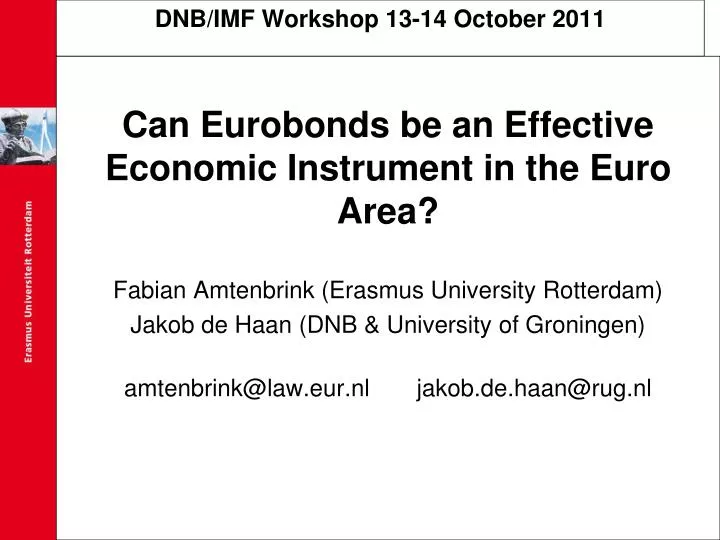 dnb imf workshop 13 14 october 2011