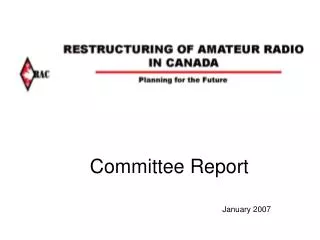 Committee Report