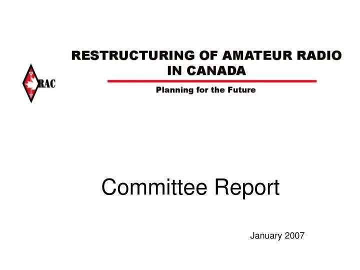 committee report