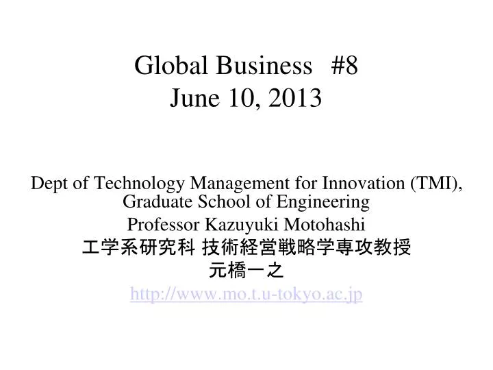 global business 8 june 10 201 3