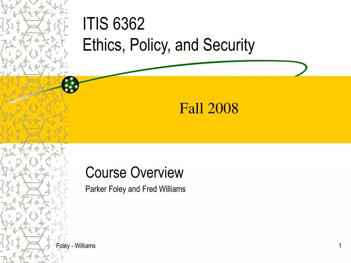 itis 6362 ethics policy and security