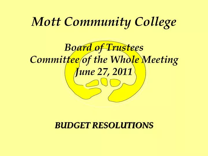 mott community college board of trustees committee of the whole meeting june 27 2011