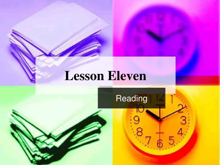 lesson eleven