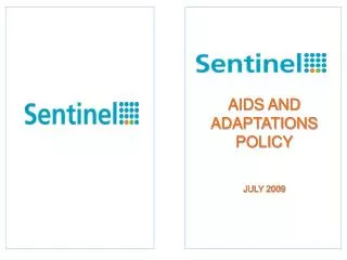 AIDS AND ADAPTATIONS POLICY JULY 2009