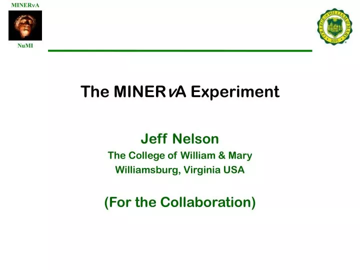 the miner v a experiment