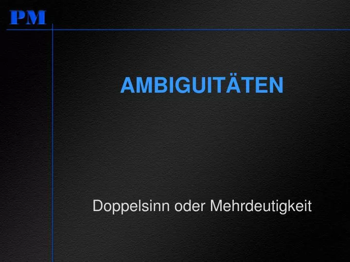 ambiguit ten