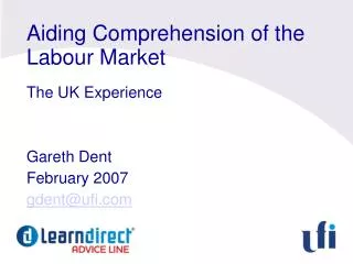 Aiding Comprehension of the Labour Market