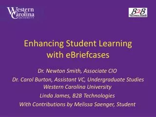 Enhancing Student Learning with eBriefcases