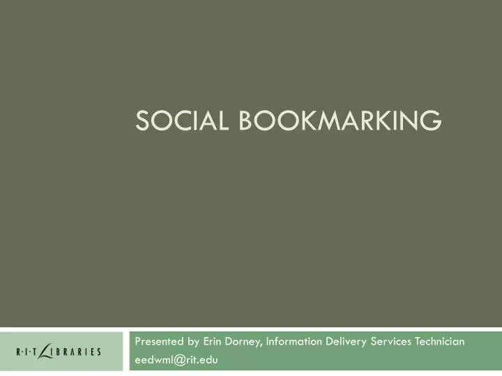 social bookmarking
