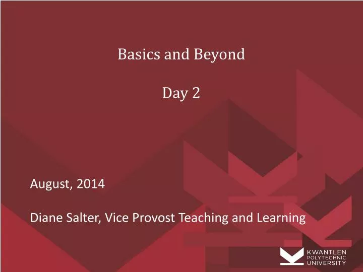 basics and beyond day 2