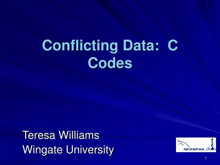 conflicting data c codes