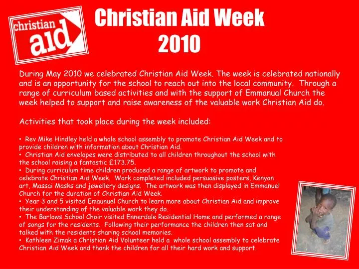 christian aid week 2010