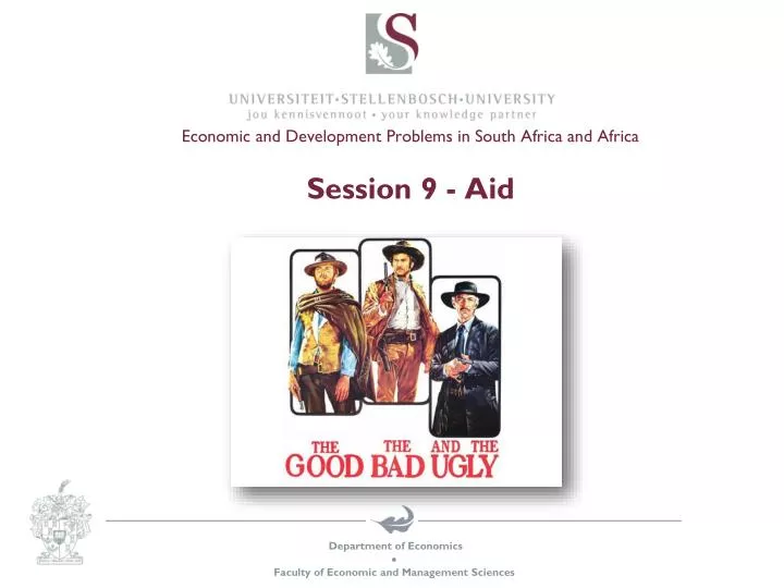 economic and development problems in south africa and africa session 9 aid